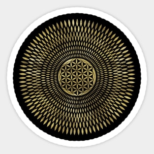 Golden Flower of Life Sticker